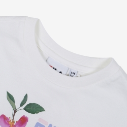Fila Blossom Round Fiu T-shirt Fehér | HU-87227